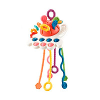 Погримушка-прорізувач Монтессорі 4в1 восьминіг для дітей