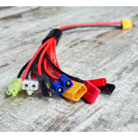 Універсальний кабель-переходник XT60 8в1 для зарядних пристроїв і акумуляторів