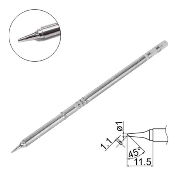 Жало T12-BC1 скошене для паяльника, змінний наконечник для паяльної станції Hakko T12