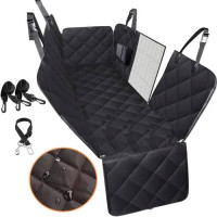 Автомобільний чохол-килимок на задні сидіння з сітчастим вікном для безпечної та комфортної поїздки з собакою