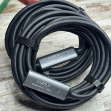 Подовжувач активний репітер, кабель AM — AF з Type-C 10 м USB 3.0 Premium універсальний