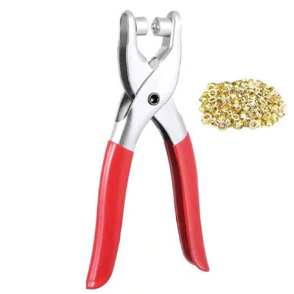 Пробійник-щипці для встановлення люверсів і заклепок 4мм, металевий, 40 люверсів