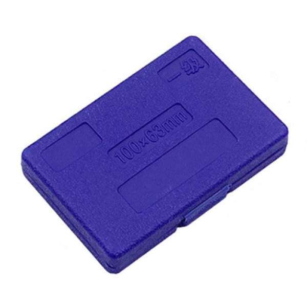 Поверочний кутник 90° 100x63 мм, слюсарний, конструкційна сталь, у пластиковому кейсі