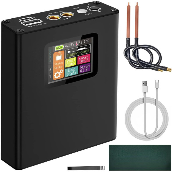 Апарат точкової контактної зварки Docreate портативний АКБ 5000мАг з екраном