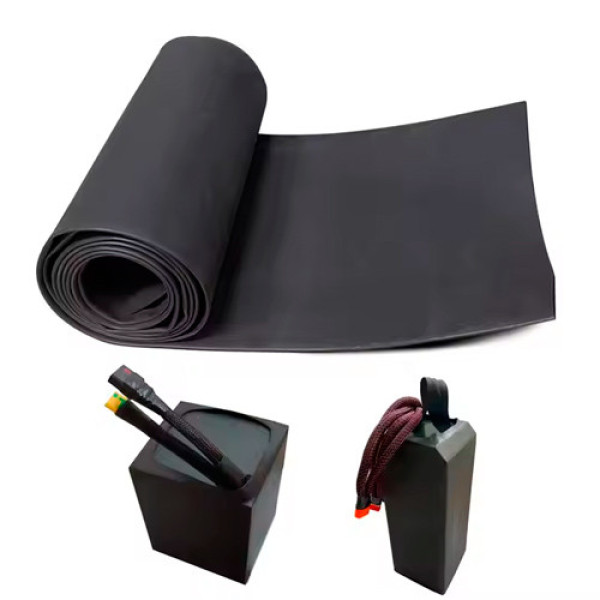 Термоусадочна трубка Поліолефін чорна 150x0.3мм, усадка 90/45мм, довжина 1м для ізоляції