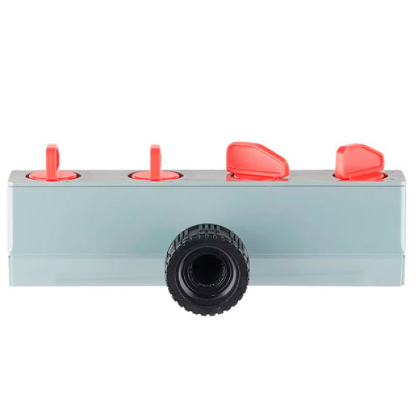 Розподільник для поливу на 4 лінії перехідник Aqualin 27208 під садовий шланг