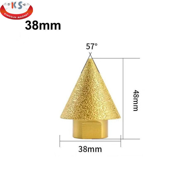 Фреза алмазна конусна 2-38мм M10 для дриля по кераміці та граніту