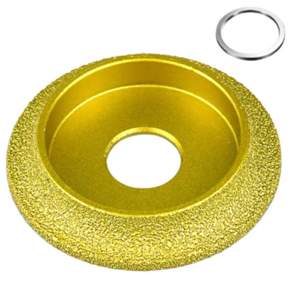 Диск шліфувальний алмазний 75x10 мм для скруглення кромки по каменю, мармуру, плитці