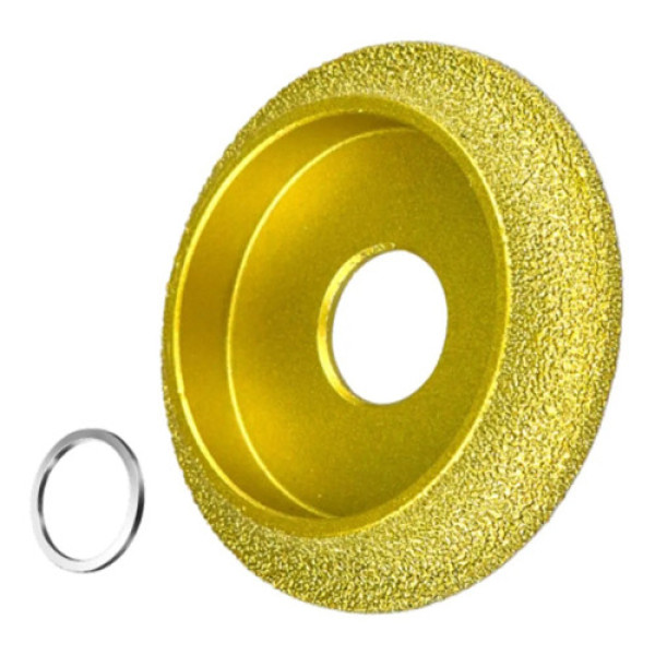 Диск шліфувальний алмазний 75x10 мм для скруглення кромки по каменю, мармуру, плитці