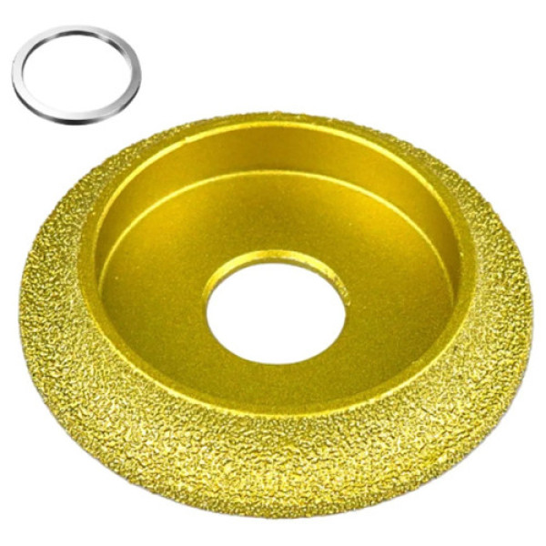 Диск шліфувальний алмазний 75x10 мм для скруглення кромки по каменю, мармуру, плитці