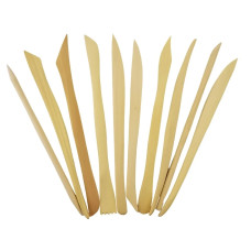 Набір дерев’яних лопаток для ліплення та моделювання, 38 предметів