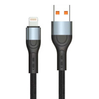 Кабель USB Lightning 1м Pavareal Q06i 120Вт швидка зарядка Fast Charge в оплетці