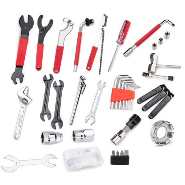 Набір професійний для ремонту та обслуговування велосипеда 44 предметів у кейсі