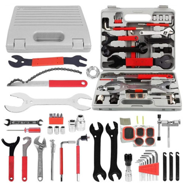 Набір професійний для ремонту та обслуговування велосипеда 44 предметів у кейсі