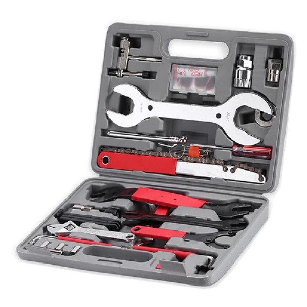 Набір професійний для ремонту та обслуговування велосипеда 44 предметів у кейсі