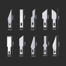 Прецизійні ножі 3шт і 13 змінних лез для дерева шкіри пластику набір у кейсі