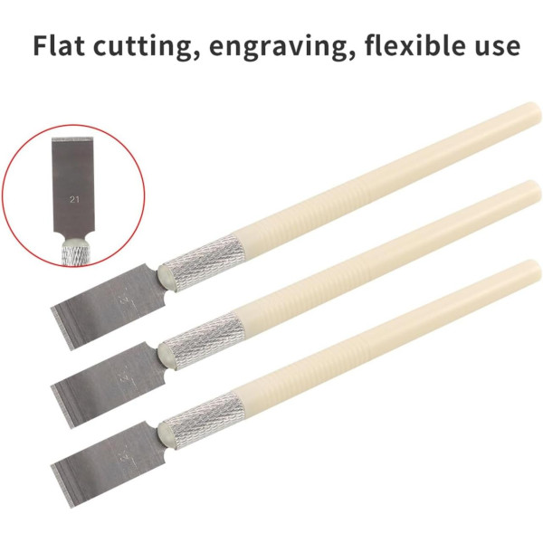 Прецизійні ножі 3шт і 13 змінних лез для дерева шкіри пластику набір у кейсі