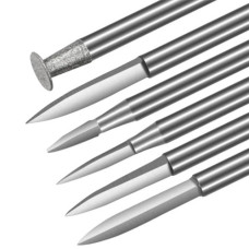 Набір фрез по дереву 6 шт, хвостовик 3 мм, сталь у кейсі, для гравера та фрезера