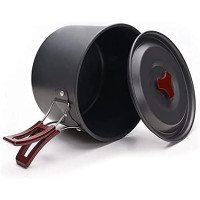 Набір похідного посуду складаний на 5 персон 13 предметів алюміній AL-500 туристичний