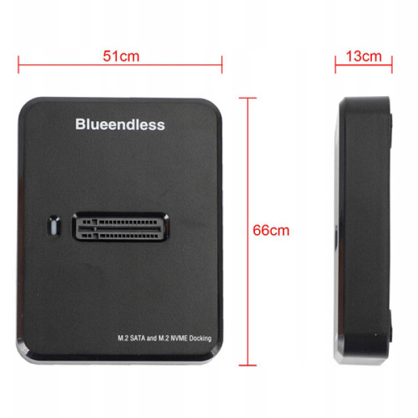 Док-станція Blueendless SD03A для SSD M.2 NVMe/NGFF SATA, USB 3.1, зовнішній адаптер