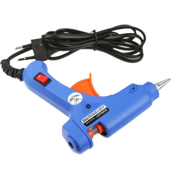 Клейовий пістолет Xunlei XL-E20W термопістолет 7мм 20Вт 220В для рукоділля та ремонту