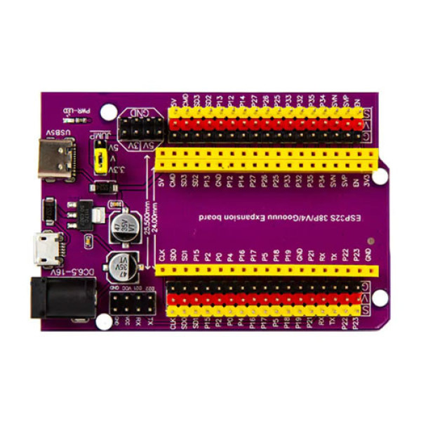 Плата розширення NodeMCU-32S Lua ESP32S 38P/V4/Goouuu, Wi-Fi Bluetooth, інтерфейс Type-C/MicroUSB