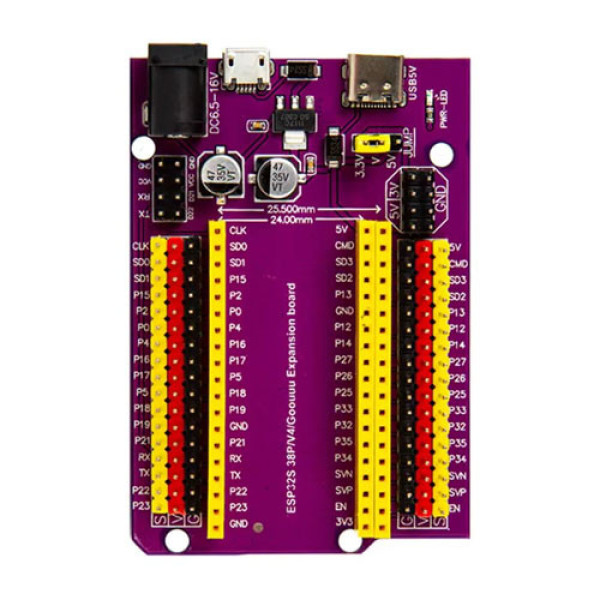 Плата розширення NodeMCU-32S Lua ESP32S 38P/V4/Goouuu, Wi-Fi Bluetooth, інтерфейс Type-C/MicroUSB