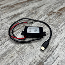 Перетворювач напруги 12В–5В 3А Type-C, блок живлення для авто зі схованою проводкою, адаптер USB