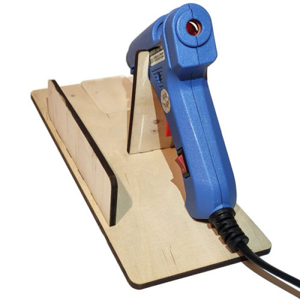 Підставка для клейового пістолета 20 Вт і стрижнів фанерна підставка тримач для термопістолета 7 мм компактний органайзер