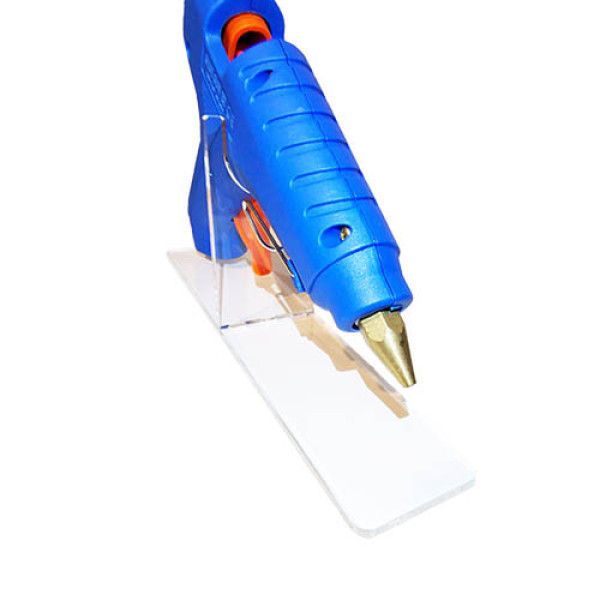 Підставка для клейового пістолета 60 Вт акрилова прозора підставка тримач для термопістолета 11 мм великий стенд