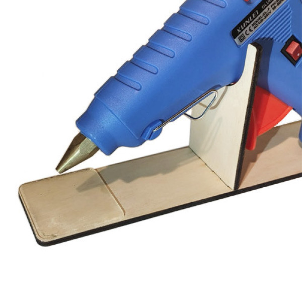 Підставка для клейового пістолета 60 Вт фанерна підставка тримач для термопістолета 11 мм великий зручний стенд