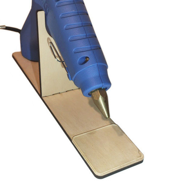 Підставка для клейового пістолета 60 Вт фанерна підставка тримач для термопістолета 11 мм великий зручний стенд