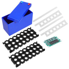 Корпус для збирання АКБ 12В 7-20Аг з холдерами і BMS, Li-ion 18650 3S 40А