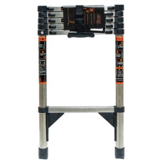 Драбина телескопічна 2.3м, приставна, нержавіюча сталь