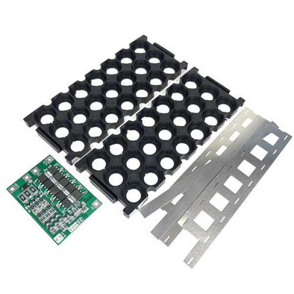 Корпус для збирання АКБ 12В 7-20Аг з холдерами і BMS, Li-ion 18650 3S 40А