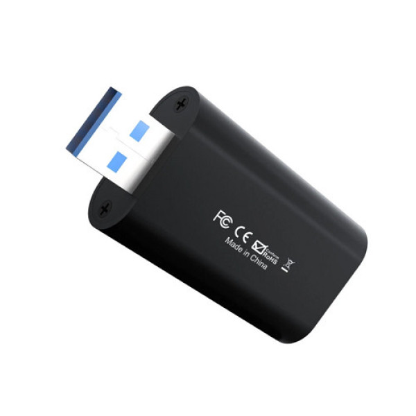 Карта відеозахоплення зовнішня, портативна, USB 3.0, 4K 30Гц, HDMI, 1080p