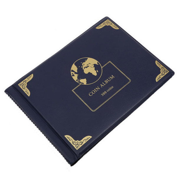 Альбом для колекції монет 300 комірок 30х30мм і 45х45мм, книга-органайзер