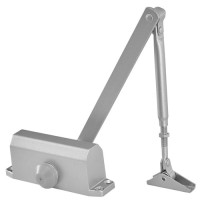 Доводчик дверей 60-80 кг 600-1100 мм, верхній монтаж, EN4, сріблястий