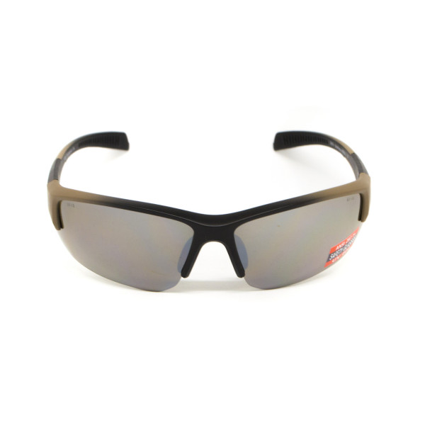 Окуляри захисні Global Vision Hercules-7 Black-Brown (drive mirror), дзеркальні коричневі в коричнево-чорній оправі