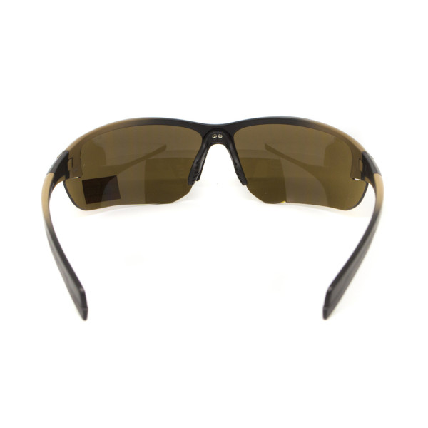 Окуляри захисні Global Vision Hercules-7 Black-Brown (drive mirror), дзеркальні коричневі в коричнево-чорній оправі