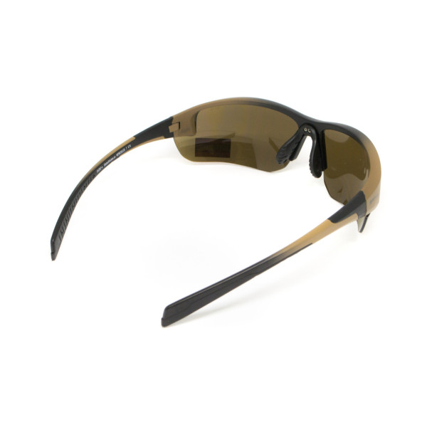 Окуляри захисні Global Vision Hercules-7 Black-Brown (drive mirror), дзеркальні коричневі в коричнево-чорній оправі