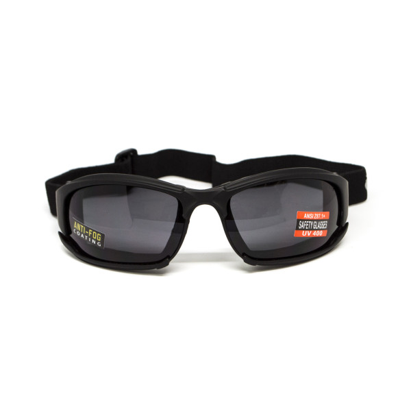 Окуляри захисні з ущільнювачем Global Vision Assault (gray) Anti-Fog, сірі