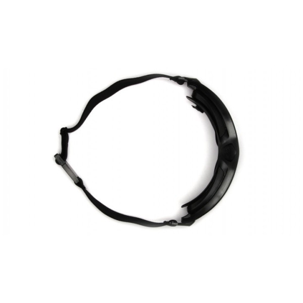 Окуляри захисні з ущільнювачем Pyramex V2G-Plus (XP) (gray) Anti-Fog, чорні