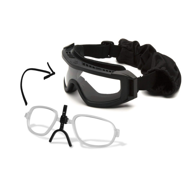 Окуляри захисні з ущільнювачем Venture Gear Tactical Loadout+RX (clear) Super Anti-Fog H2MAX, прозорі окуляри з діоптрійною