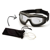 Окуляри захисні з ущільнювачем Pyramex V2G-XP + RX (clear) Anti-Fog, прозорі з діоптрійною вставкою в комплекті