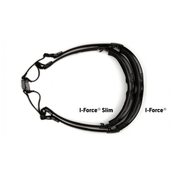 Окуляри захисні з ущільнювачем Pyramex i-Force Slim (indoor/outdoor mirror) Anti-Fog, дзеркальні напівтемні