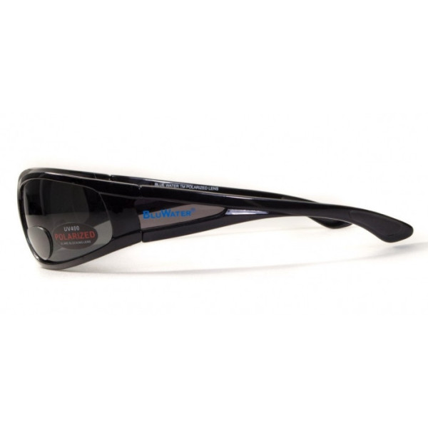Окуляри біфокальні поляризаційні BluWater Bifocal-3 (+2.0) Polarized (gray) (чорна біфокальна лінза з діоптріями)