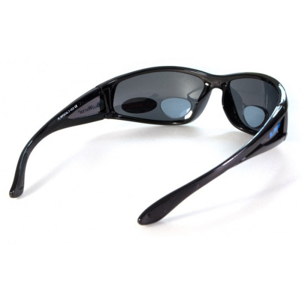 Окуляри біфокальні поляризаційні BluWater Bifocal-3 (+2.0) Polarized (gray) (чорна біфокальна лінза з діоптріями)