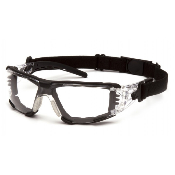 Окуляри захисні з ущільнювачем Pyramex Fyxate (clear) Super Anti-Fog H2MAX, прозорі