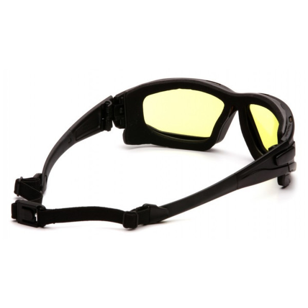 Окуляри захисні з ущільнювачем Pyramex i-Force XL (amber) Anti-Fog, жовті